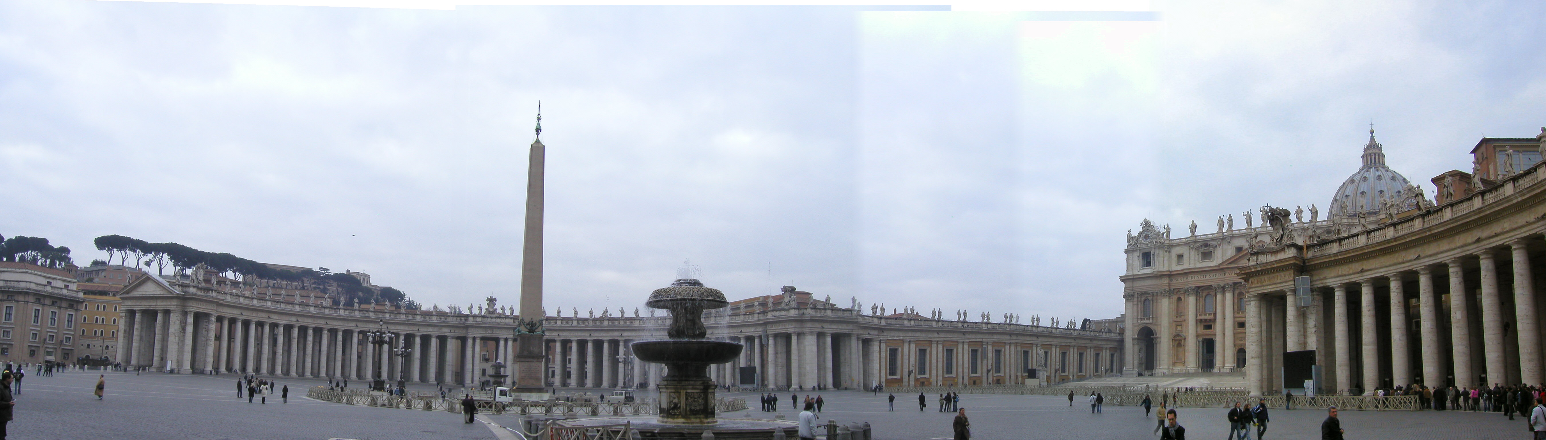 Panorama of Piazza San Pietro