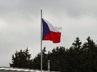 Czech Republic Flag at Borber